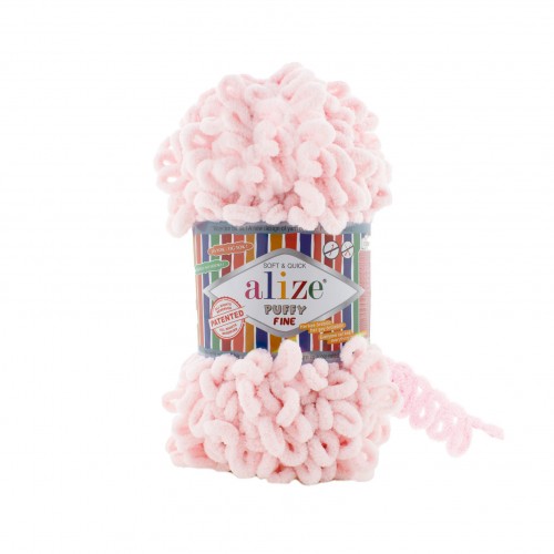 Alize Puffy fine 639 Kryštáľovo Ružová